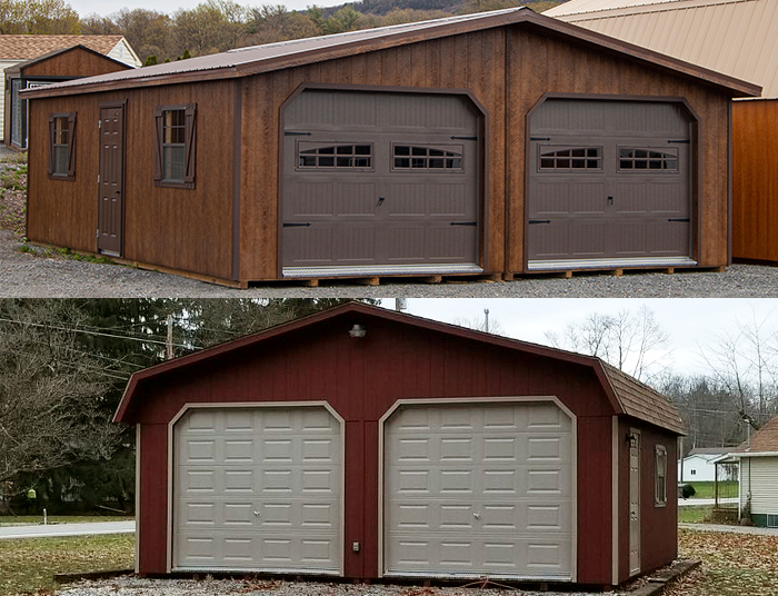 Custom Order a 2-Car Modular Garage at Pine Creek Structures of Elizabethtown