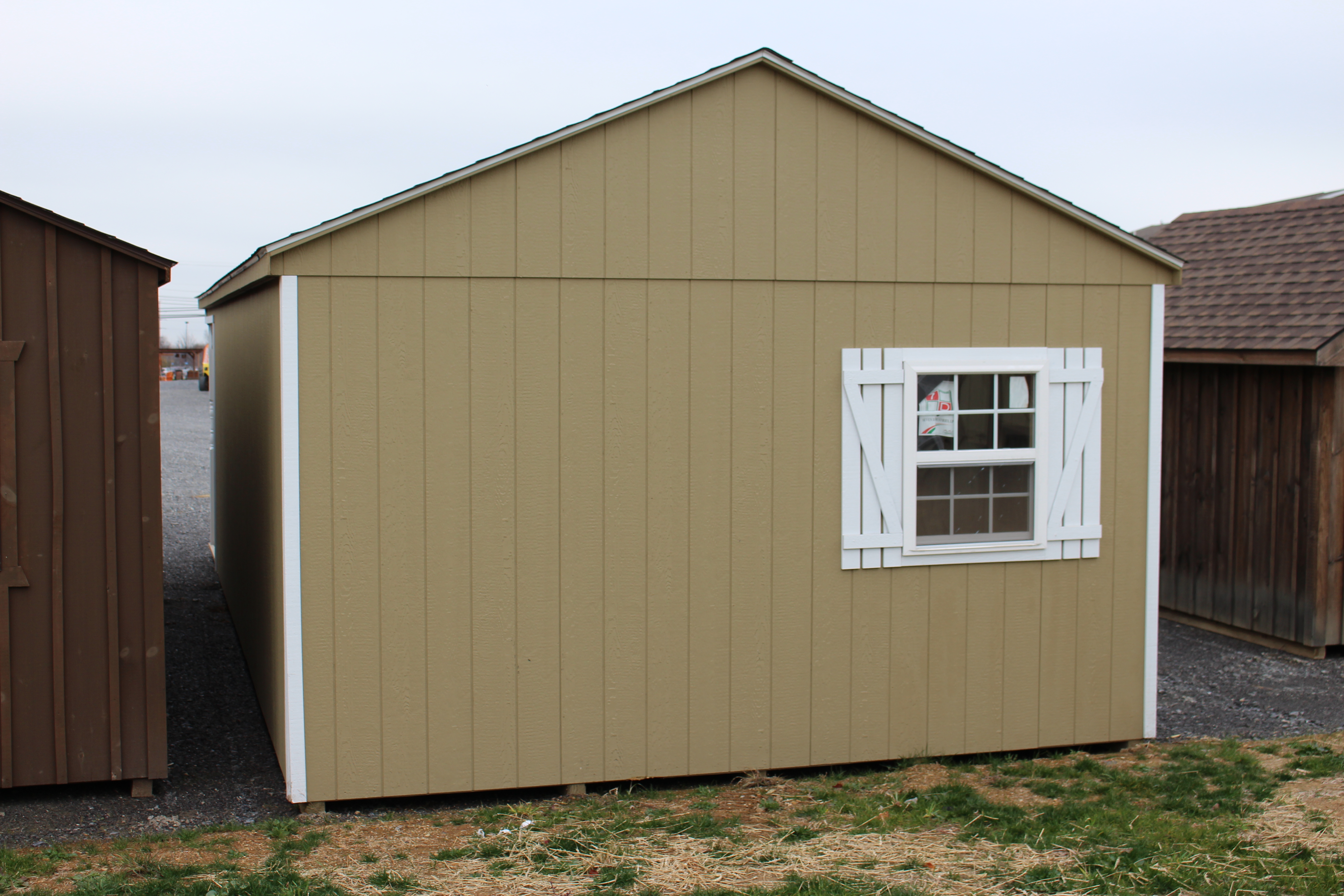 Pine Creek 14x32 Peak White Deer Cabin Shed Sheds Barn Barns in Martinsburg, WV. 25404