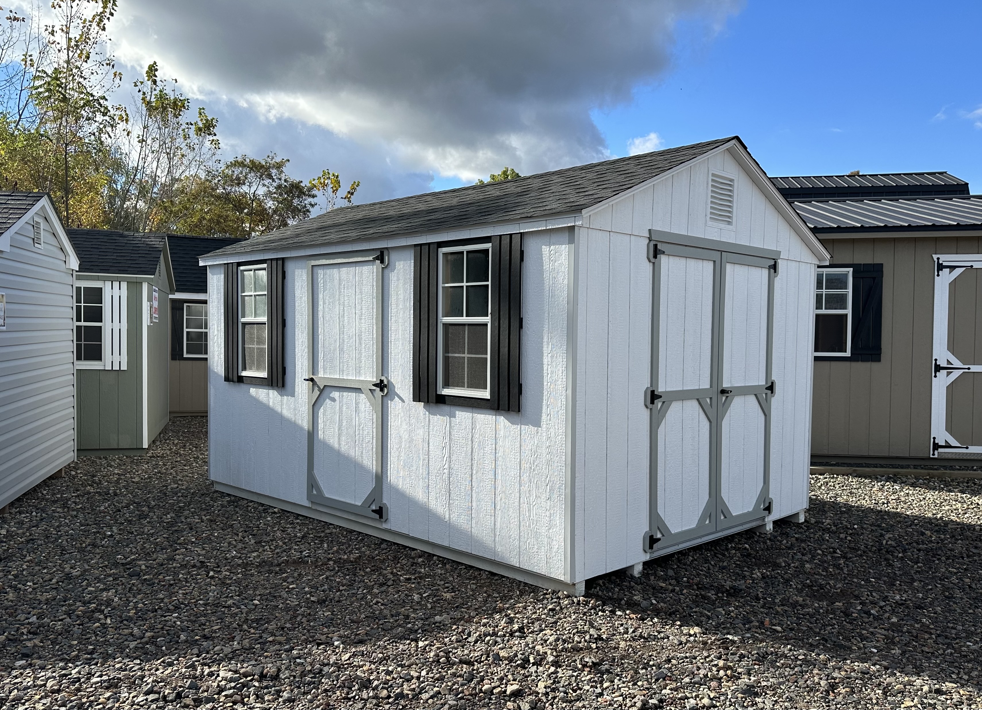 Prefabracated, ready to use 10x14 Madison Peak Storage Shed