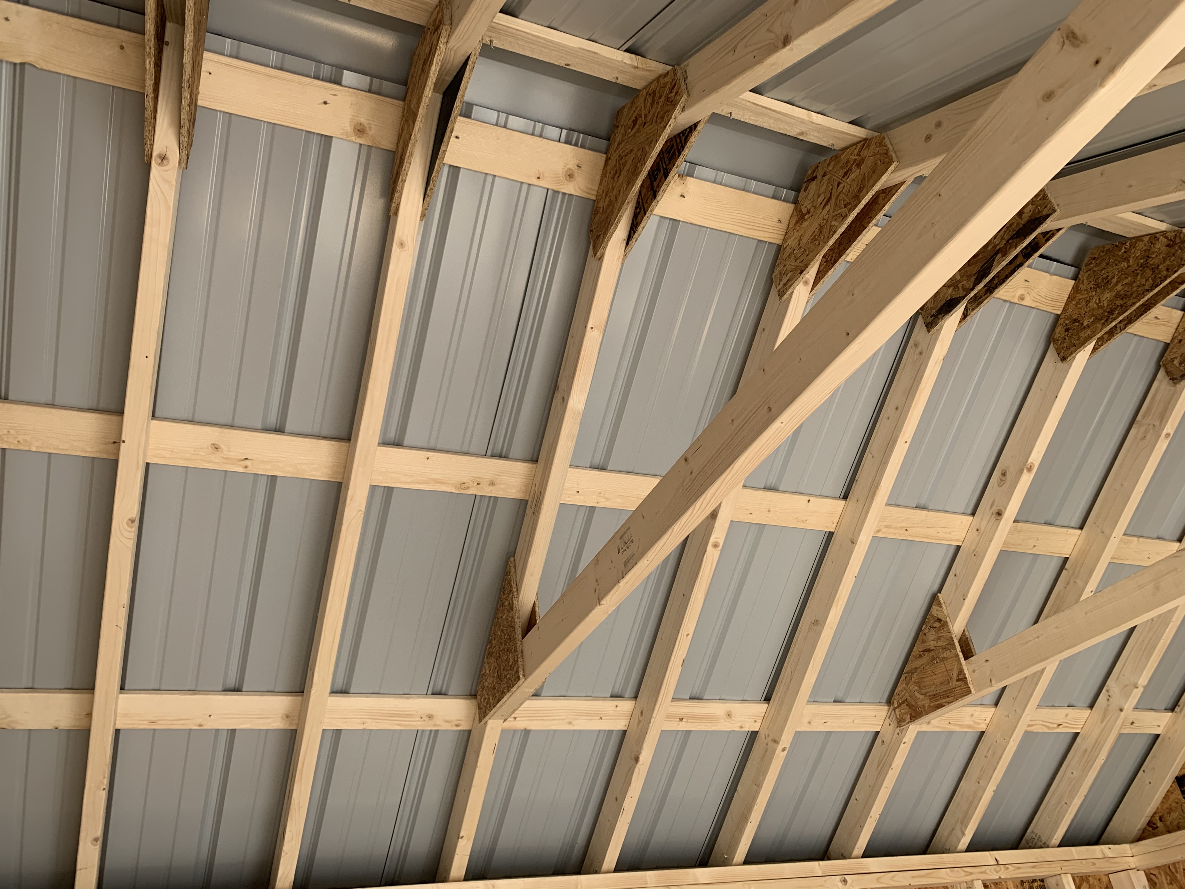 Metal roof on a shed by Pine Creek Structures in CT