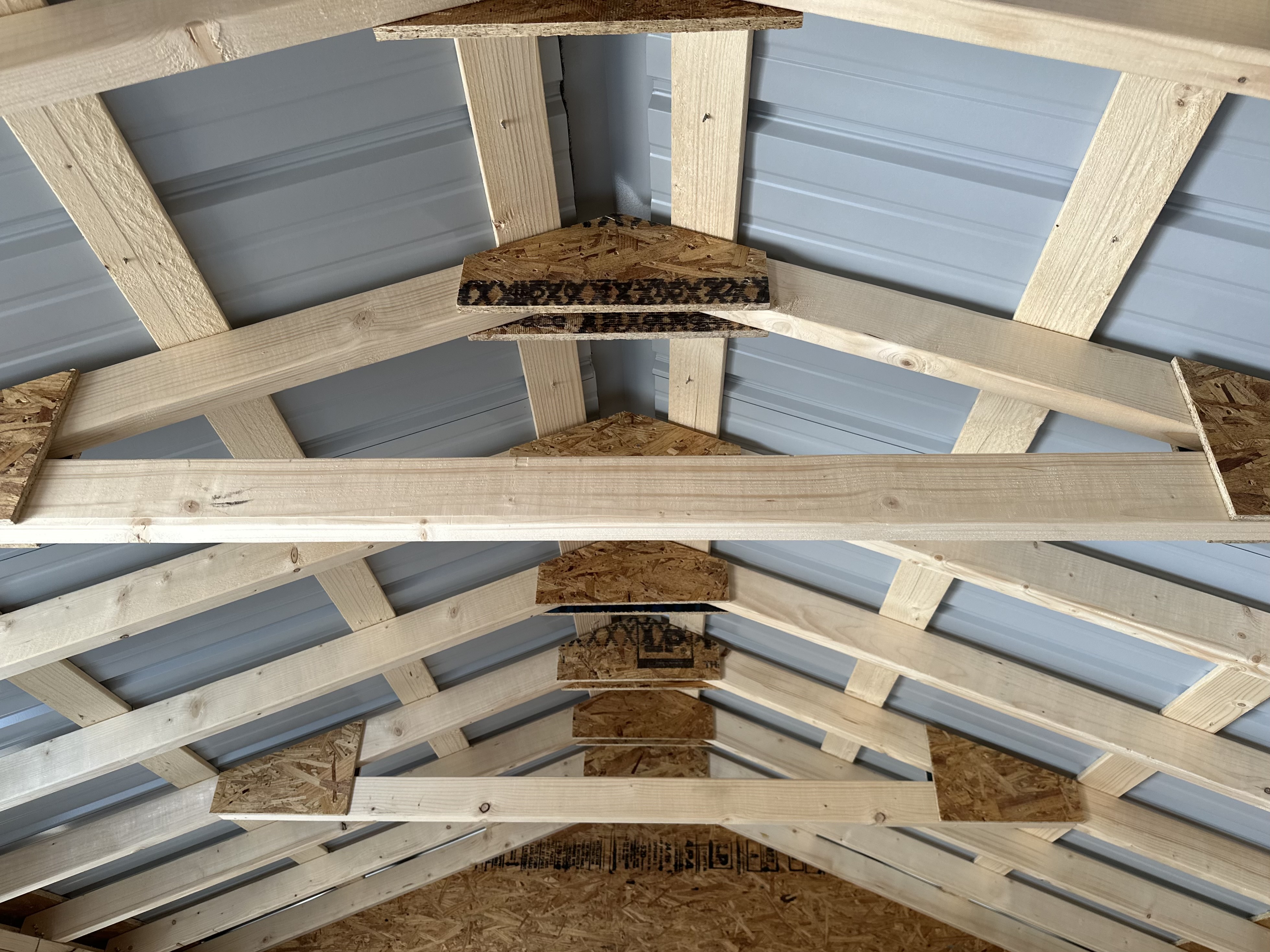 Metal roof on a shed by Pine Creek Structures in CT