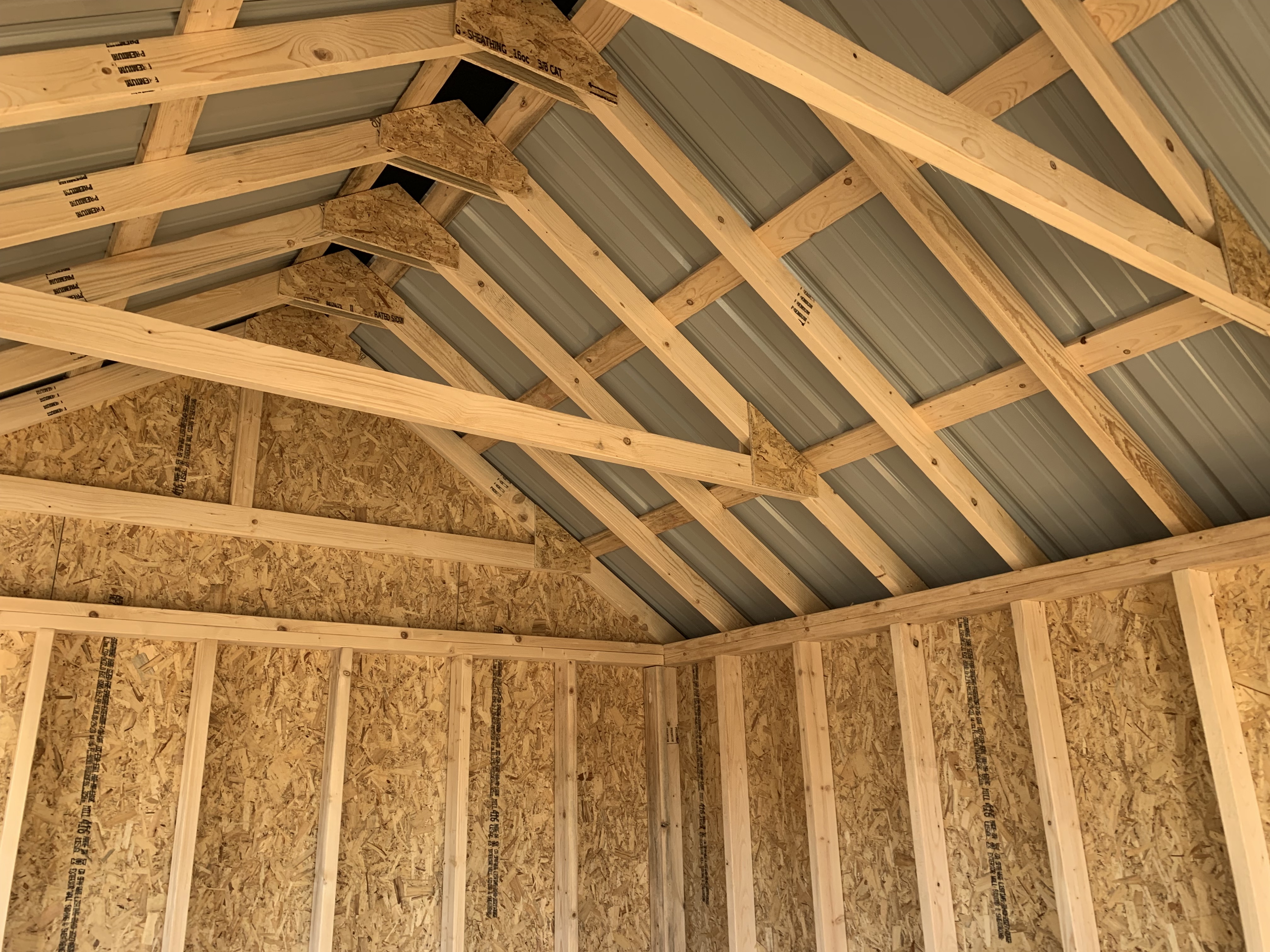 Metal roof on a shed by Pine Creek Structures in CT