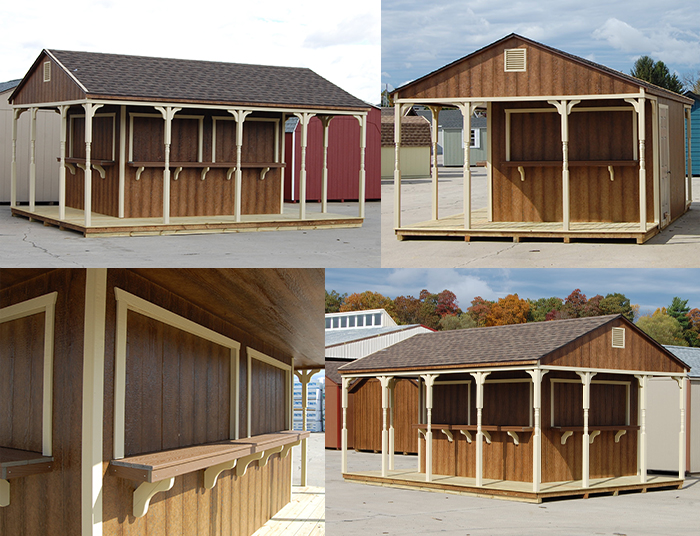 Custom Order a Pub Bar Shed from Pine Creek Structures of Elizabethtown