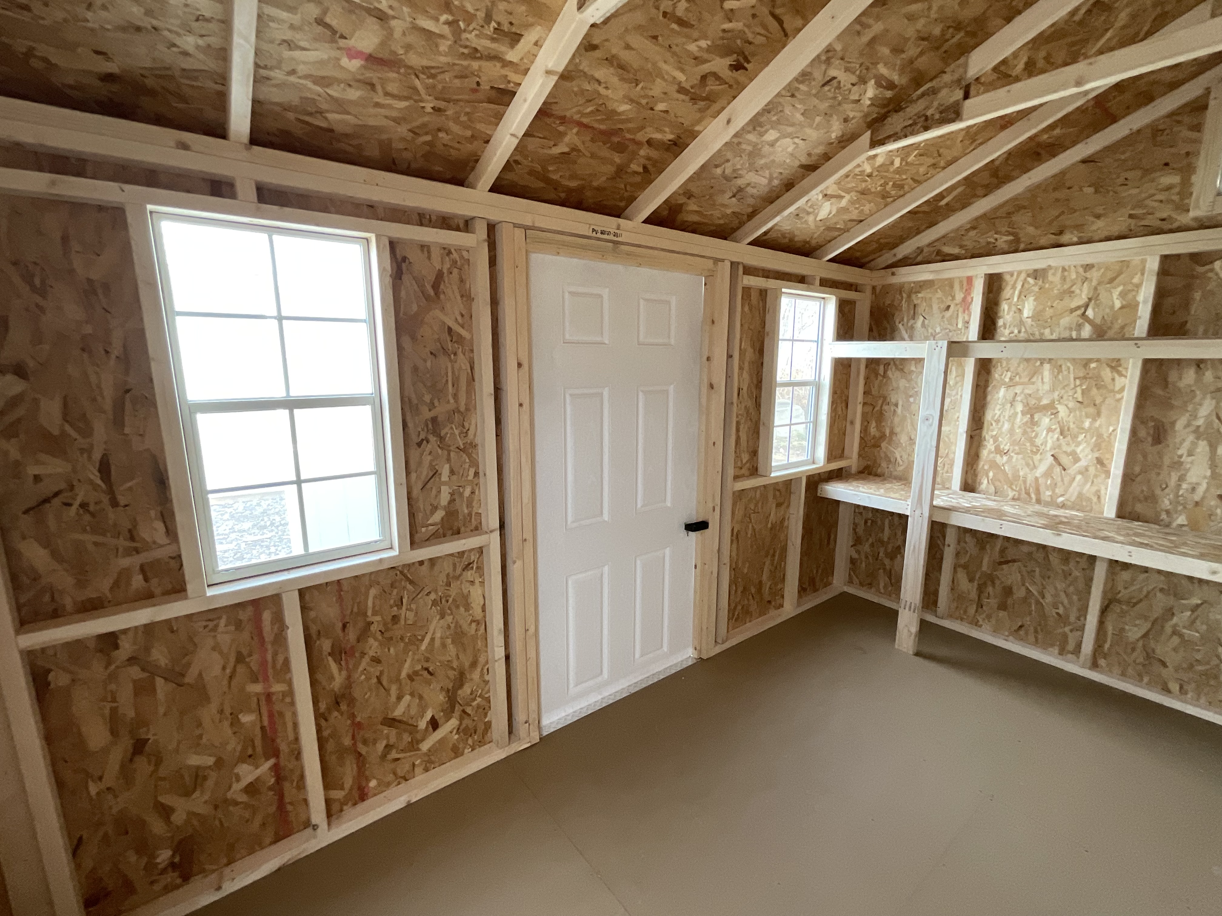 Single door on a shed by Pine Creek Structures in CT