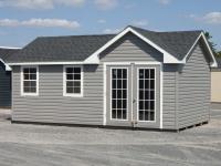 14x20 Custom Victorian Deluxe Style Storage Shed with Vinyl Siding From Pine Creek Structures