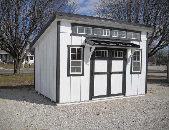 10'x14' Lean -To Shed w/ LP Board & Batten Siding 