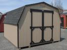 10x12 Madison Series (Economy Line) Mini Barn Style Storage Shed with Clay siding and black trim